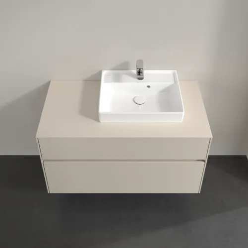 Bild von VILLEROY BOCH Collaro Waschbeckenunterschrank, 2 Auszüge, 1000 x 548 x 500 mm, Cashmere Grey / Cashmere Grey #C01500VN