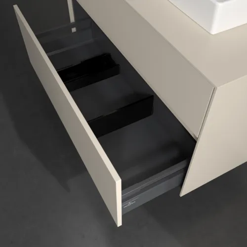 Bild von VILLEROY BOCH Collaro Waschbeckenunterschrank, 2 Auszüge, 1000 x 548 x 500 mm, Cashmere Grey / Cashmere Grey #C01500VN