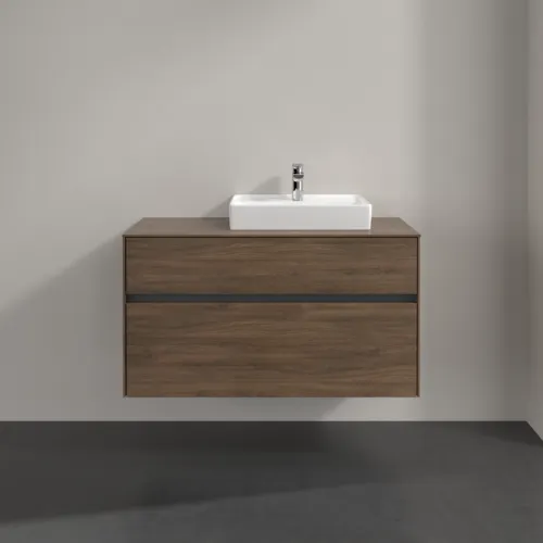 Bild von VILLEROY BOCH Collaro Waschbeckenunterschrank, 2 Auszüge, 1000 x 548 x 500 mm, Arizona Oak / Arizona Oak #C01500VH