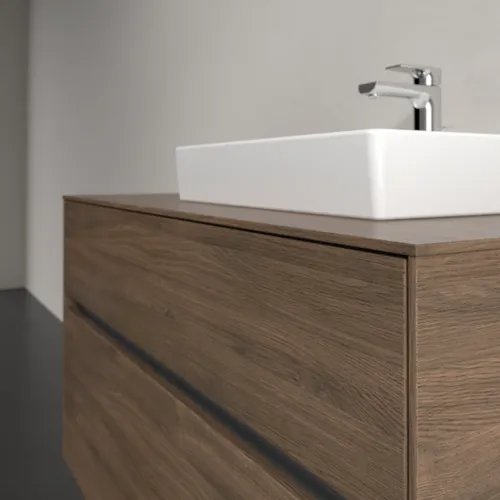 Bild von VILLEROY BOCH Collaro Waschbeckenunterschrank, 2 Auszüge, 1000 x 548 x 500 mm, Arizona Oak / Arizona Oak #C01500VH