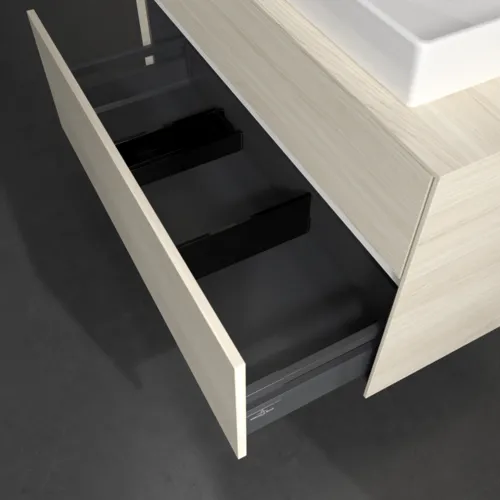 VILLEROY BOCH Collaro Waschbeckenunterschrank, 2 Auszüge, 1000 x 548 x 500 mm, White Oak / White Oak #C01800AA, Bild 6