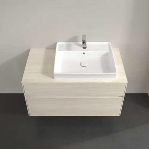 VILLEROY BOCH Collaro Waschbeckenunterschrank, 2 Auszüge, 1000 x 548 x 500 mm, White Oak / White Oak #C01800AA, Bild 4