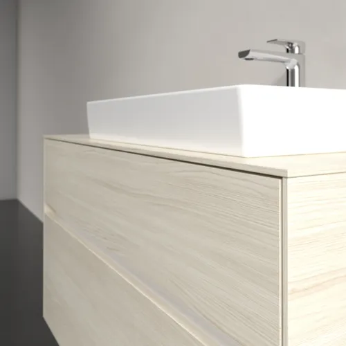 VILLEROY BOCH Collaro Waschbeckenunterschrank, 2 Auszüge, 1000 x 548 x 500 mm, White Oak / White Oak #C01800AA, Bild 5