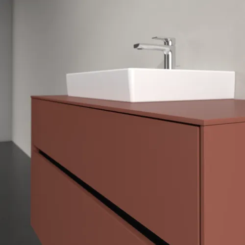 Bild von VILLEROY BOCH Collaro Waschbeckenunterschrank, mit Beleuchtung, 2 Auszüge, 1000 x 548 x 500 mm, Wine Red / Wine Red #C014B0AH