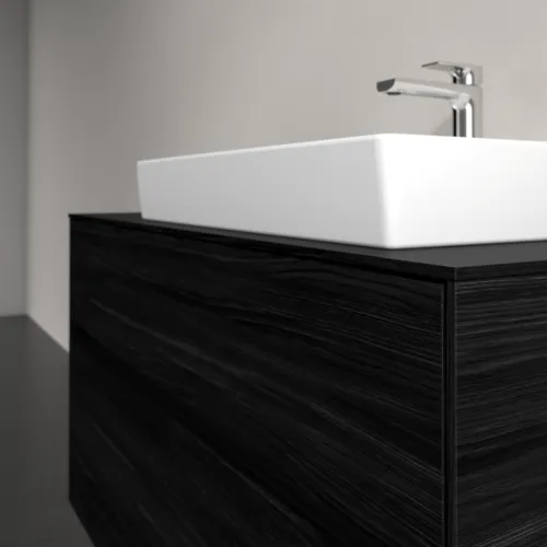 Bild von VILLEROY BOCH Collaro Waschbeckenunterschrank, 2 Auszüge, 1000 x 548 x 500 mm, Black Oak / Black Oak #C01800AB