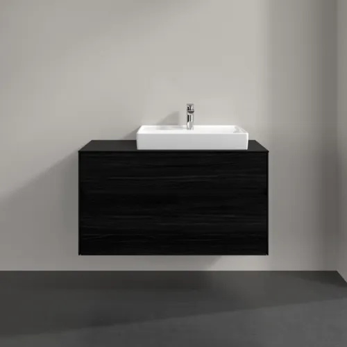 Bild von VILLEROY BOCH Collaro Waschbeckenunterschrank, 2 Auszüge, 1000 x 548 x 500 mm, Black Oak / Black Oak #C01800AB