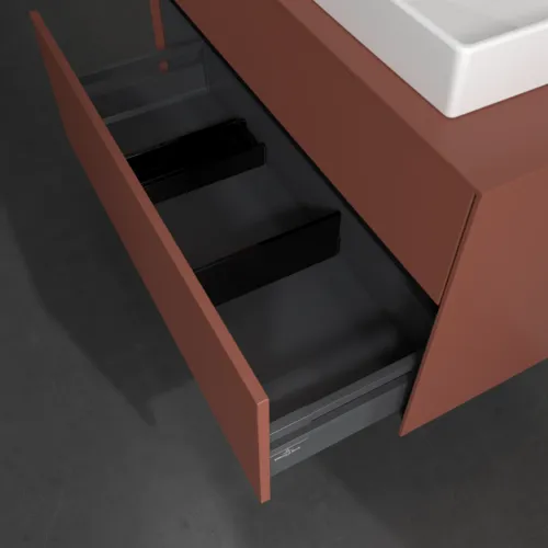 Bild von VILLEROY BOCH Collaro Waschbeckenunterschrank, 2 Auszüge, 1000 x 548 x 500 mm, Wine Red / Wine Red #C01800AH