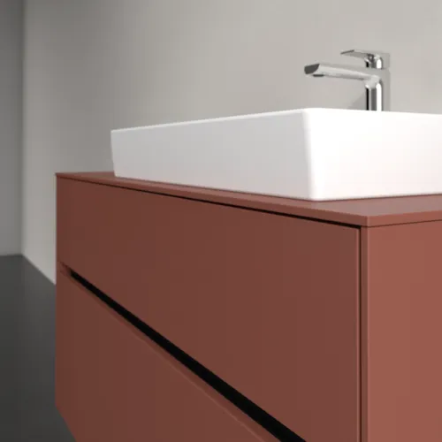Bild von VILLEROY BOCH Collaro Waschbeckenunterschrank, 2 Auszüge, 1000 x 548 x 500 mm, Wine Red / Wine Red #C01800AH