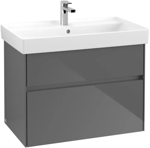 VILLEROY BOCH Collaro Vanity unit, 2 pull-out compartments, 754 x 546 x 444 mm, Glossy Grey #C01000FP resmi