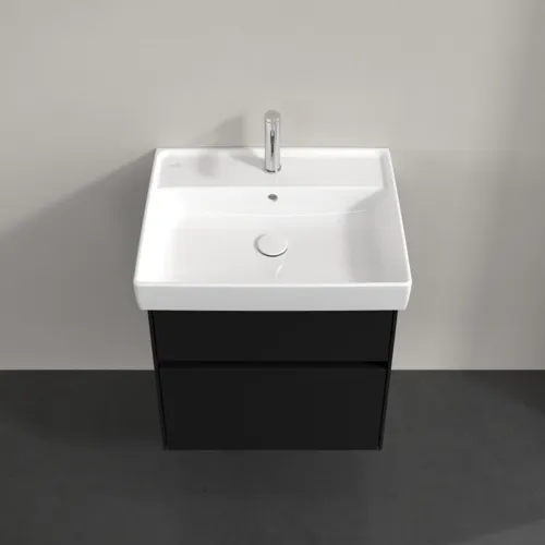 Bild von VILLEROY BOCH Collaro Waschbeckenunterschrank, 2 Auszüge, 554 x 546 x 444 mm, Volcano Black #C00800VL