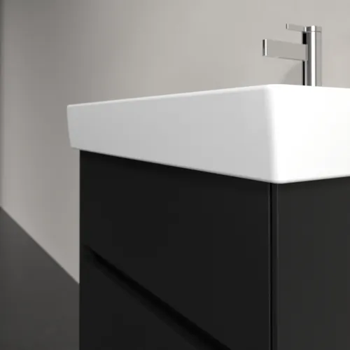 Bild von VILLEROY BOCH Collaro Waschbeckenunterschrank, 2 Auszüge, 554 x 546 x 444 mm, Volcano Black #C00800VL