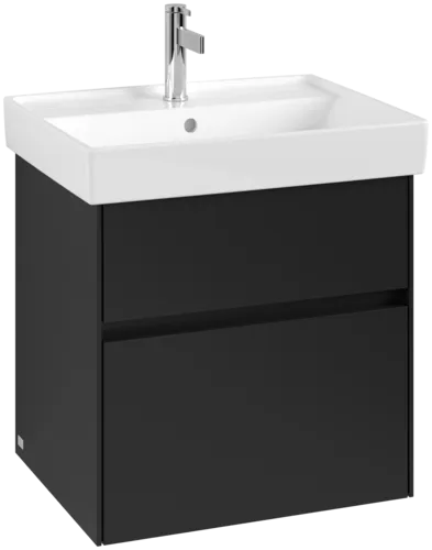 Picture of VILLEROY BOCH Collaro Vanity unit, 2 pull-out compartments, 554 x 546 x 444 mm, Volcano Black #C00800VL