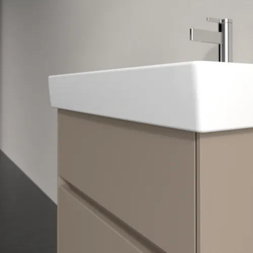 Bild von VILLEROY BOCH Collaro Waschbeckenunterschrank, 2 Auszüge, 554 x 546 x 444 mm, Taupe #C00800VM