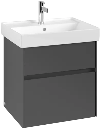 VILLEROY BOCH Collaro Vanity unit, 2 pull-out compartments, 554 x 546 x 444 mm, Graphite #C00800VR resmi