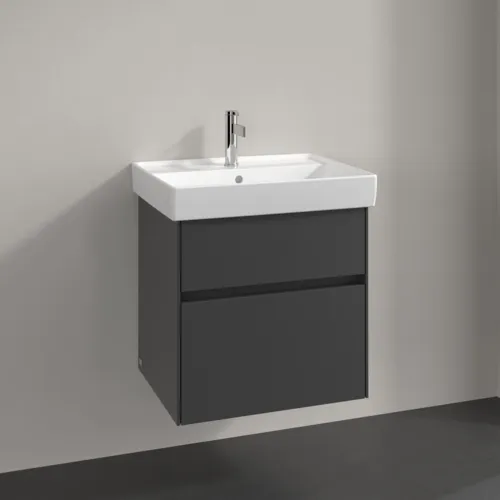VILLEROY BOCH Collaro Waschbeckenunterschrank, 2 Auszüge, 554 x 546 x 444 mm, Graphite #C00800VR, Bild 2