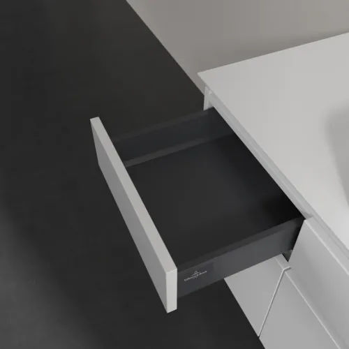 Bild von VILLEROY BOCH Legato Waschbeckenunterschrank, mit Beleuchtung, 5 Auszüge, 1400 x 550 x 500 mm, Glossy White / Glossy White #B760L0DH