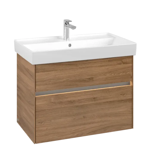 Picture of VILLEROY BOCH Collaro Vanity unit, with lighting, 2 pull-out compartments, 754 x 546 x 444 mm, Oak Kansas #C010B0RH
