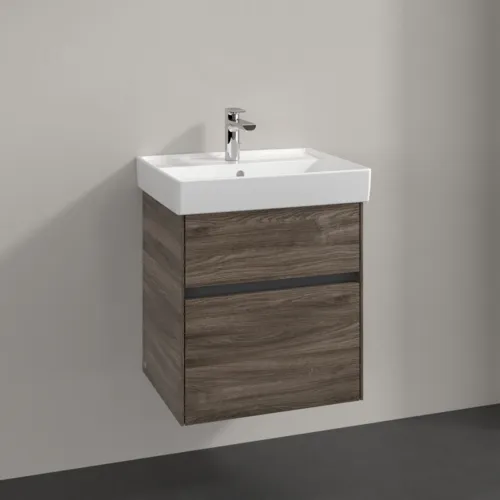 Bild von VILLEROY BOCH Collaro Waschbeckenunterschrank, 2 Auszüge, 510 x 546 x 414 mm, Stone Oak #C00700RK