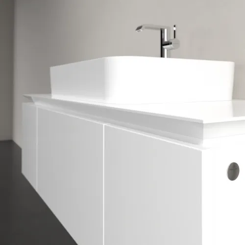 Bild von VILLEROY BOCH Legato Waschbeckenunterschrank, 3 Auszüge, 1200 x 380 x 500 mm, Glossy White / Glossy White #B75700DH