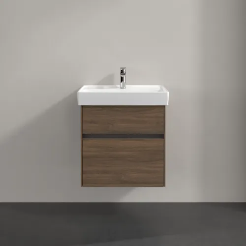 Bild von VILLEROY BOCH Collaro Waschbeckenunterschrank, 2 Auszüge, 554 x 546 x 444 mm, Arizona Oak #C00800VH