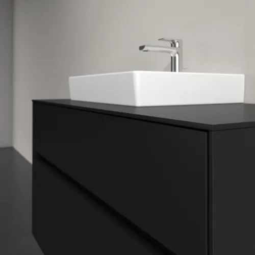 Bild von VILLEROY BOCH Collaro Waschbeckenunterschrank, 2 Auszüge, 1000 x 548 x 500 mm, Volcano Black / Volcano Black #C01400VL