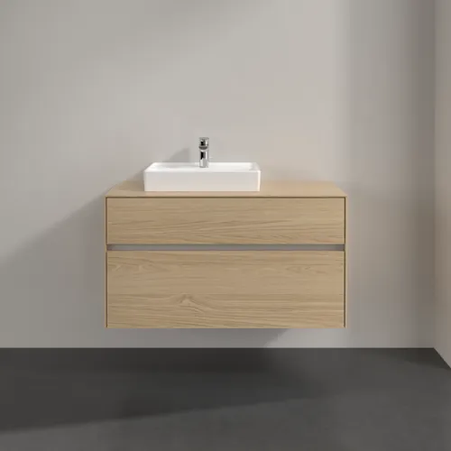 Bild von VILLEROY BOCH Collaro Waschbeckenunterschrank, 2 Auszüge, 1000 x 548 x 500 mm, Nordic Oak / Nordic Oak #C01400VJ