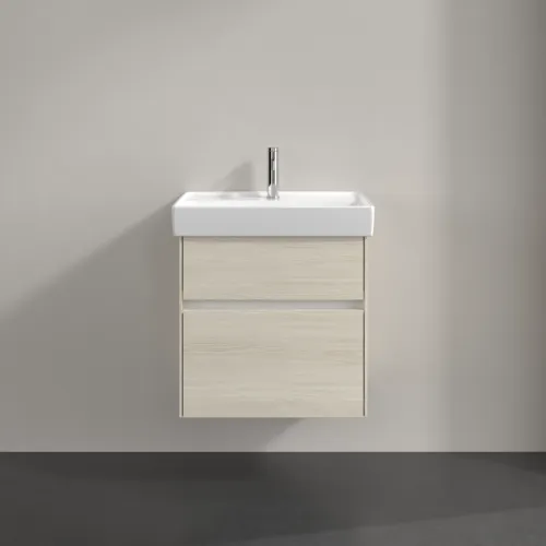Bild von VILLEROY BOCH Collaro Waschbeckenunterschrank, mit Beleuchtung, 2 Auszüge, 554 x 546 x 444 mm, White Oak #C008B0AA