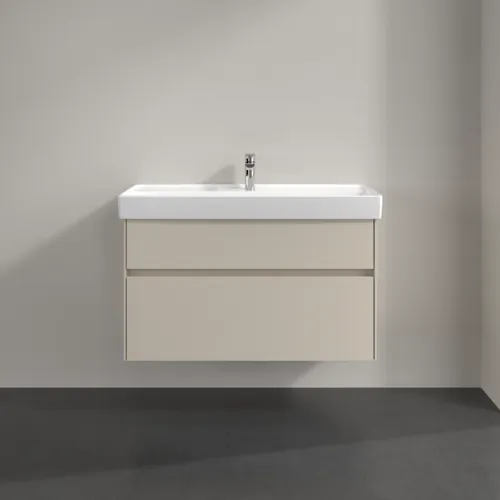 Bild von VILLEROY BOCH Collaro Waschbeckenunterschrank, mit Beleuchtung, 2 Auszüge, 954 x 546 x 444 mm, Cashmere Grey #C011B0VN