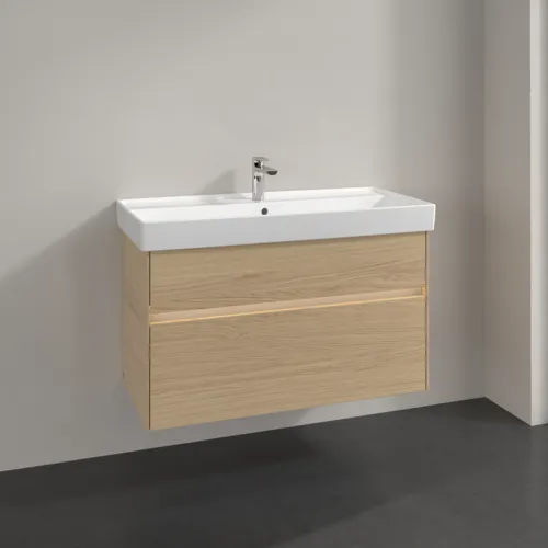 Obrázek VILLEROY BOCH Toaletní skříňka Collaro, s osvětlením, 2 výsuvy, 954 x 546 x 444 mm, severský dub #C011B0VJ