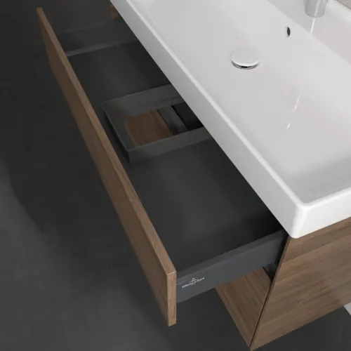 Bild von VILLEROY BOCH Collaro Waschbeckenunterschrank, mit Beleuchtung, 2 Auszüge, 954 x 546 x 444 mm, Arizona Oak #C011B0VH