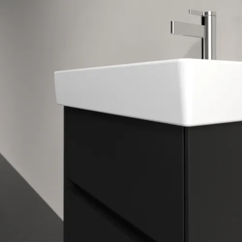 Bild von VILLEROY BOCH Collaro Waschbeckenunterschrank, mit Beleuchtung, 2 Auszüge, 460 x 546 x 374 mm, Volcano Black #C006B0VL