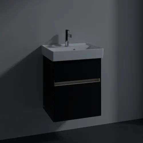 Bild von VILLEROY BOCH Collaro Waschbeckenunterschrank, mit Beleuchtung, 2 Auszüge, 460 x 546 x 374 mm, Volcano Black #C006B0VL