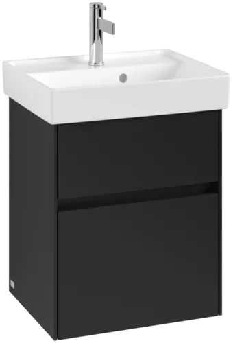VILLEROY BOCH Collaro Vanity unit, with lighting, 2 pull-out compartments, 460 x 546 x 374 mm, Volcano Black #C006B0VL resmi