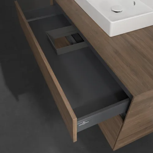 Bild von VILLEROY BOCH Collaro Waschbeckenunterschrank, mit Beleuchtung, 2 Auszüge, 1000 x 548 x 500 mm, Arizona Oak / Arizona Oak #C014B0VH