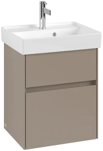 VILLEROY BOCH Collaro Vanity unit, with lighting, 2 pull-out compartments, 460 x 546 x 374 mm, Taupe #C006B0VM resmi