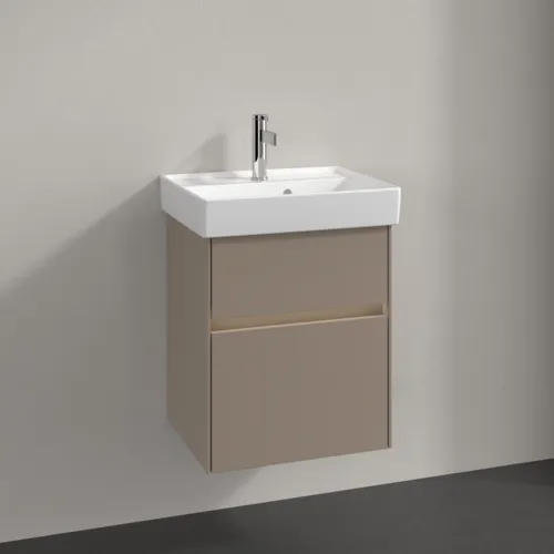 Bild von VILLEROY BOCH Collaro Waschbeckenunterschrank, mit Beleuchtung, 2 Auszüge, 460 x 546 x 374 mm, Taupe #C006B0VM