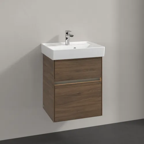 Bild von VILLEROY BOCH Collaro Waschbeckenunterschrank, mit Beleuchtung, 2 Auszüge, 460 x 546 x 374 mm, Arizona Oak #C006B0VH