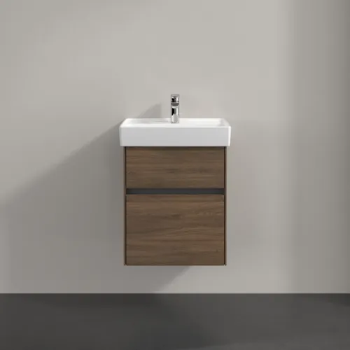 Bild von VILLEROY BOCH Collaro Waschbeckenunterschrank, mit Beleuchtung, 2 Auszüge, 460 x 546 x 374 mm, Arizona Oak #C006B0VH
