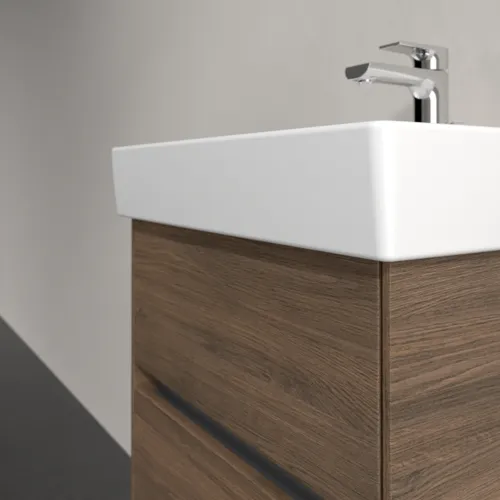 Bild von VILLEROY BOCH Collaro Waschbeckenunterschrank, mit Beleuchtung, 2 Auszüge, 460 x 546 x 374 mm, Arizona Oak #C006B0VH