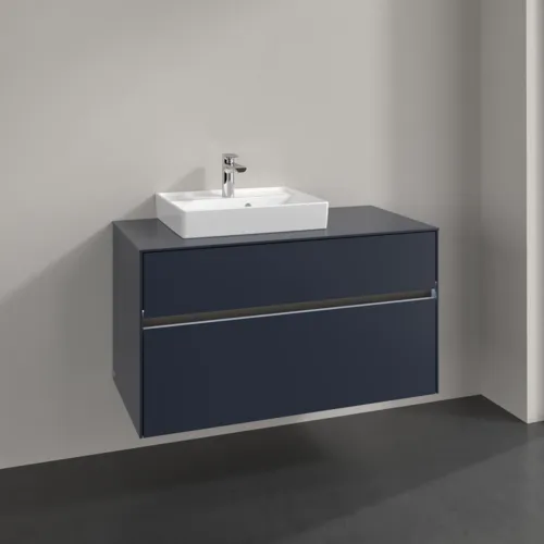 Bild von VILLEROY BOCH Collaro Waschbeckenunterschrank, mit Beleuchtung, 2 Auszüge, 1000 x 548 x 500 mm, Marine Blue / Marine Blue #C014B0VQ