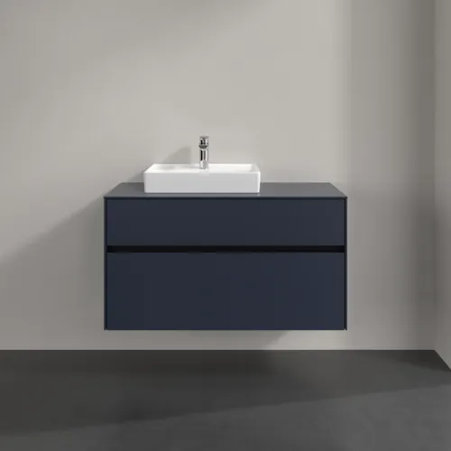 Bild von VILLEROY BOCH Collaro Waschbeckenunterschrank, mit Beleuchtung, 2 Auszüge, 1000 x 548 x 500 mm, Marine Blue / Marine Blue #C014B0VQ