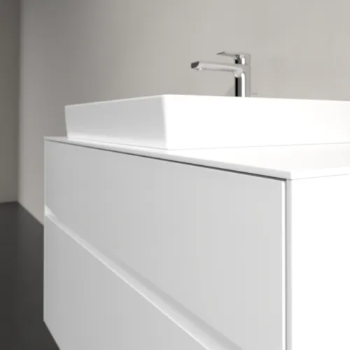 VILLEROY BOCH Collaro Waschbeckenunterschrank, mit Beleuchtung, 2 Auszüge, 1000 x 548 x 500 mm, Glossy White / Glossy White #C017B0DH, Bild 6
