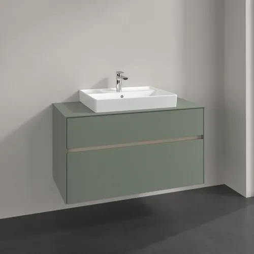 Bild von VILLEROY BOCH Collaro Waschbeckenunterschrank, 2 Auszüge, 1000 x 548 x 500 mm, Soft Green / Soft Green #C01900AF