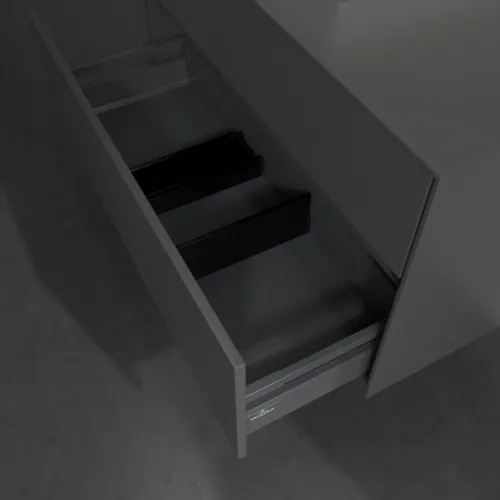 VILLEROY BOCH Collaro Waschbeckenunterschrank, mit Beleuchtung, 2 Auszüge, 1000 x 548 x 500 mm, Graphite / Graphite #C014B0VR, Bild 7