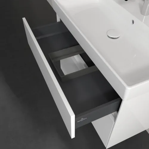 Bild von VILLEROY BOCH Collaro Waschbeckenunterschrank, mit Beleuchtung, 2 Auszüge, 754 x 546 x 444 mm, Glossy White #C010B0DH
