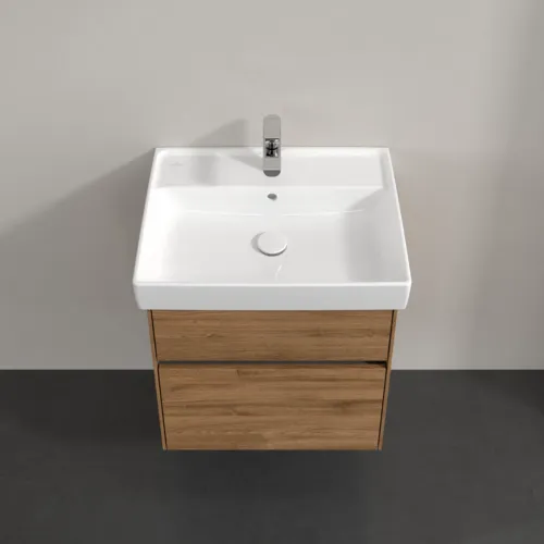 Bild von VILLEROY BOCH Collaro Waschbeckenunterschrank, 2 Auszüge, 554 x 546 x 444 mm, Kansas Oak #C00800RH