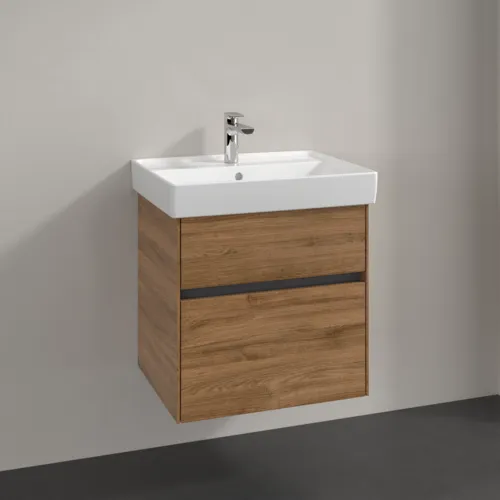 Bild von VILLEROY BOCH Collaro Waschbeckenunterschrank, 2 Auszüge, 554 x 546 x 444 mm, Kansas Oak #C00800RH