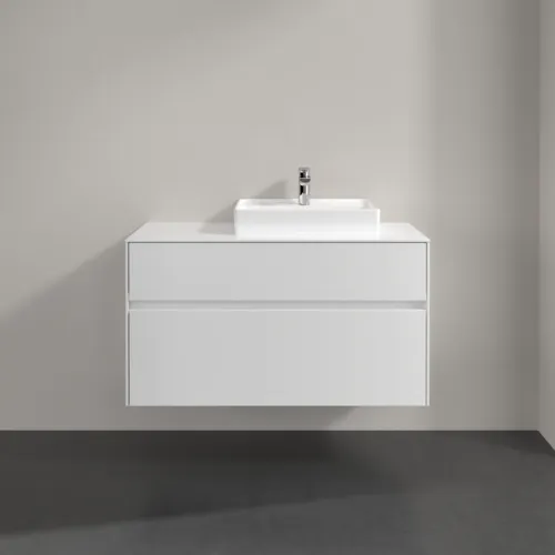 Bild von VILLEROY BOCH Collaro Waschbeckenunterschrank, 2 Auszüge, 1000 x 548 x 500 mm, White Matt / White Matt #C01500MS