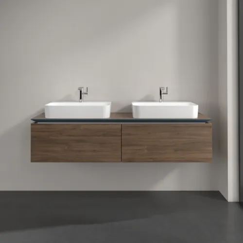 Bild von VILLEROY BOCH Legato Waschbeckenunterschrank, 2 Auszüge, 1600 x 380 x 500 mm, Arizona Oak / Arizona Oak #B76700VH