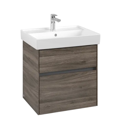 VILLEROY BOCH Collaro Vanity unit, 2 pull-out compartments, 554 x 546 x 444 mm, Stone Oak #C00800RK resmi